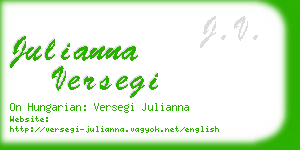 julianna versegi business card